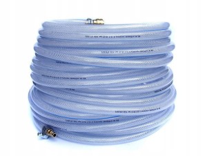 WĄŻ PRZEWÓD PNEUMATYCZNY DO KOMPRESORA TECHNICZNY PCV NA OBEJMACH 8mm / 25m