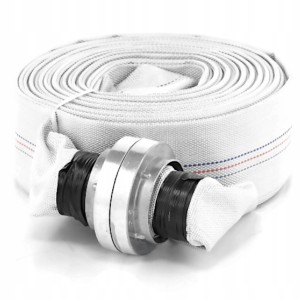 WĄŻ STRAŻACKI PARCIANY PŁASKI DO POMPY 2" / 20M + ZŁĄCZA STORZ