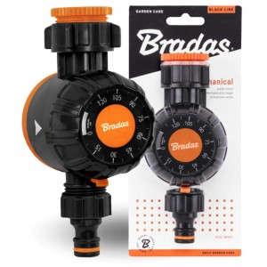 Mechaniczny sterownik zegar przepływu wody Bradas Black Line ECO-38001