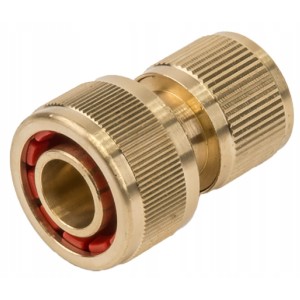 ZŁĄCZKA SZYBKOZŁĄCZKA OGRODOWA 1/2" 5/8" STOP DO WĘŻA MOSIĄDZ SZYBKOZŁĄCZE