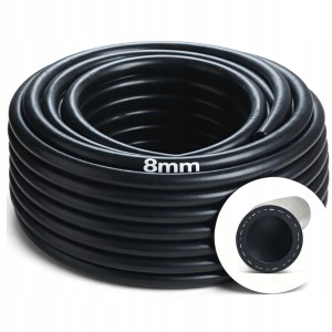 Wąż gumowy do powietrza 8mm przewód pneumatyczny 20Bar Na metry Elastyczny