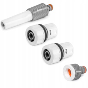 Zestaw Złączek 3szt do Węża Ogrodowego 1/2" 13mm + Dysza BRADAS WL-5500-12