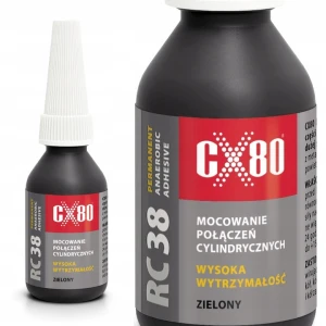 KLEJ ANAEROBOWY 10ML BLISTER ZIELONY RC38 10ml Do łożysk i pierścieni CX80