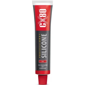 Silikon Wysokotemperaturowy wysoka temperatura +380C CZERWONY 80ml CX80