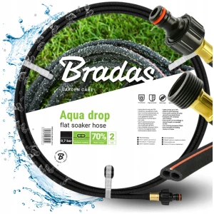 WĄŻ KROPLUJĄCY POCĄCY NAWADNIAJĄCY 1/2" AQUA-DROP FLAT 15m WADF1/2015